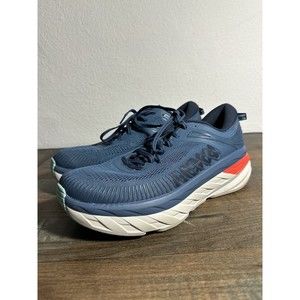 MEN'S HOKA ONE ONE BONDI 7 SZ 9.5 RUNNING SHOES WORN 5 Times